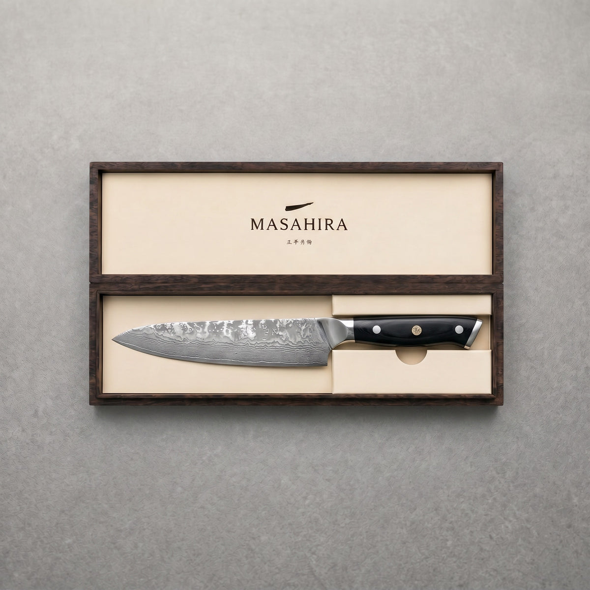 Masahira 67-Layer G10 Damascus Chef Knife (8 in)