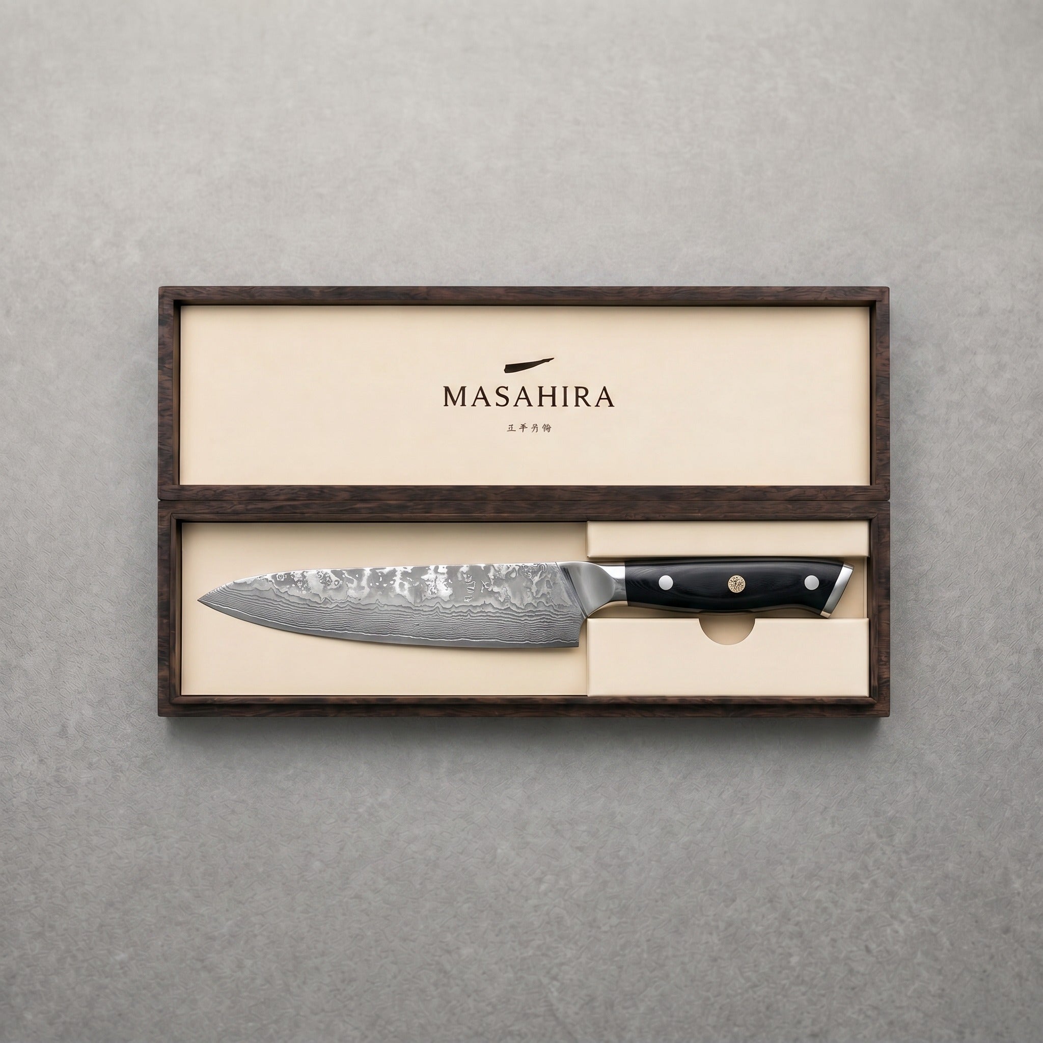 Masahira 67-Layer G10 Damascus Chef Knife (8 in)