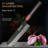 Masahira Kaze Knife Set — VG10 67-Layer Damascus