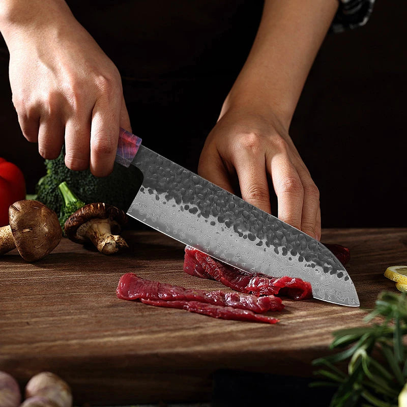 Masahira Mori Knife Set — Damascus Wood