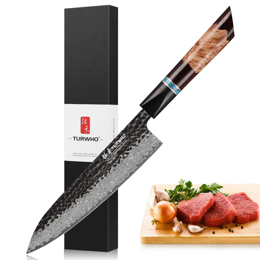 Masahira Hayabusa Knife Set — VG10 Damascus