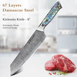 Masahira Shinju Knife Set — 67-Layer Abalone Damascus (9-Piece)