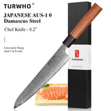 Masahira Take Knife Set — Hand-Forged Damascus