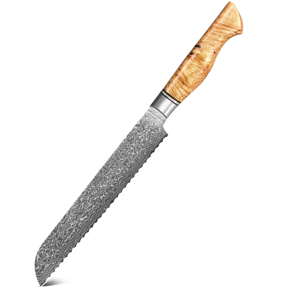 Masahira Arashi Knife Set — 67-Layer Damascus