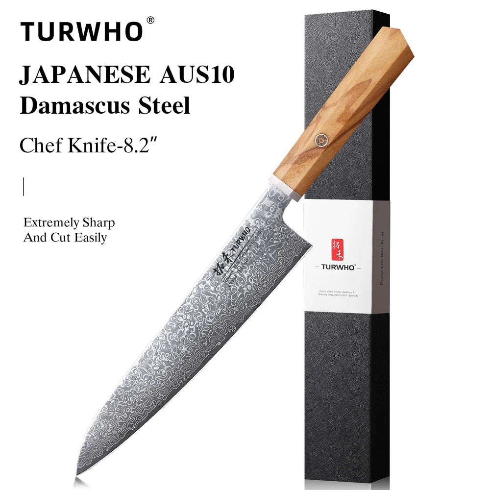 Masahira Meijin Knife Set — 67-Layer Handmade Damascus