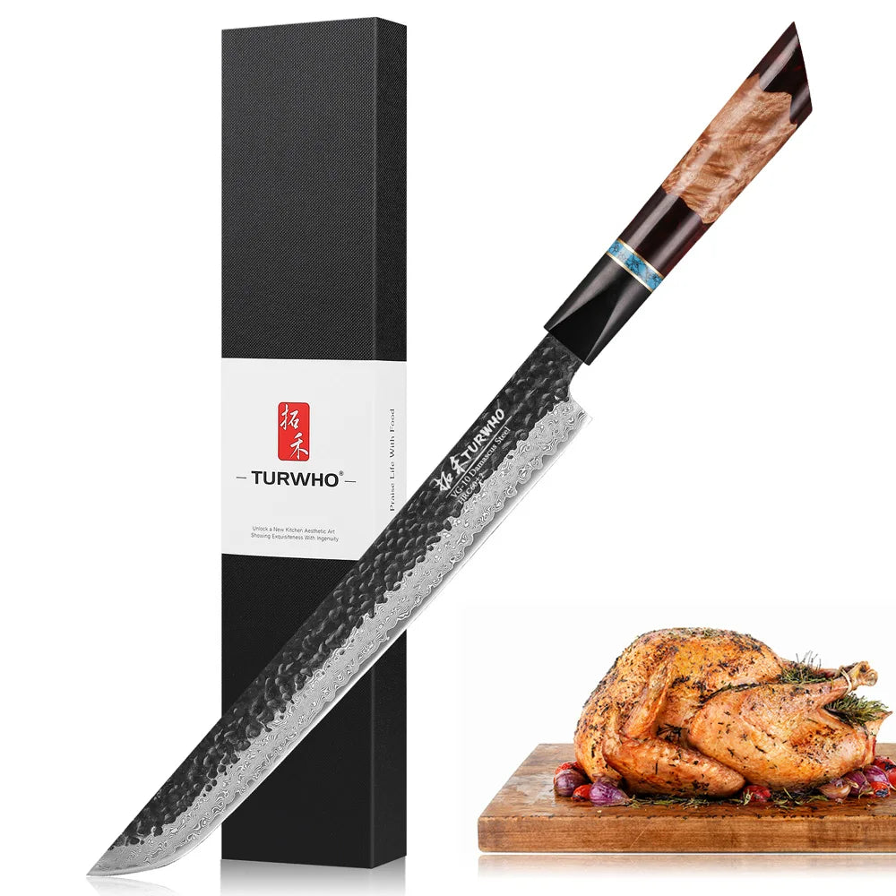Masahira Hayabusa Knife Set — VG10 Damascus