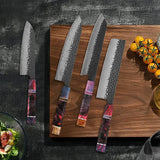 Masahira Damascus knife set