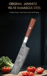 Masahira Nakiri Vegetable Knife — Hand-Forged (6.5 in)