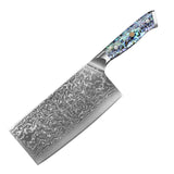Masahira Umi Knife Set — Abalone Damascus