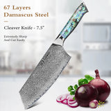 Masahira Shinju Knife Set — 67-Layer Abalone Damascus (9-Piece)