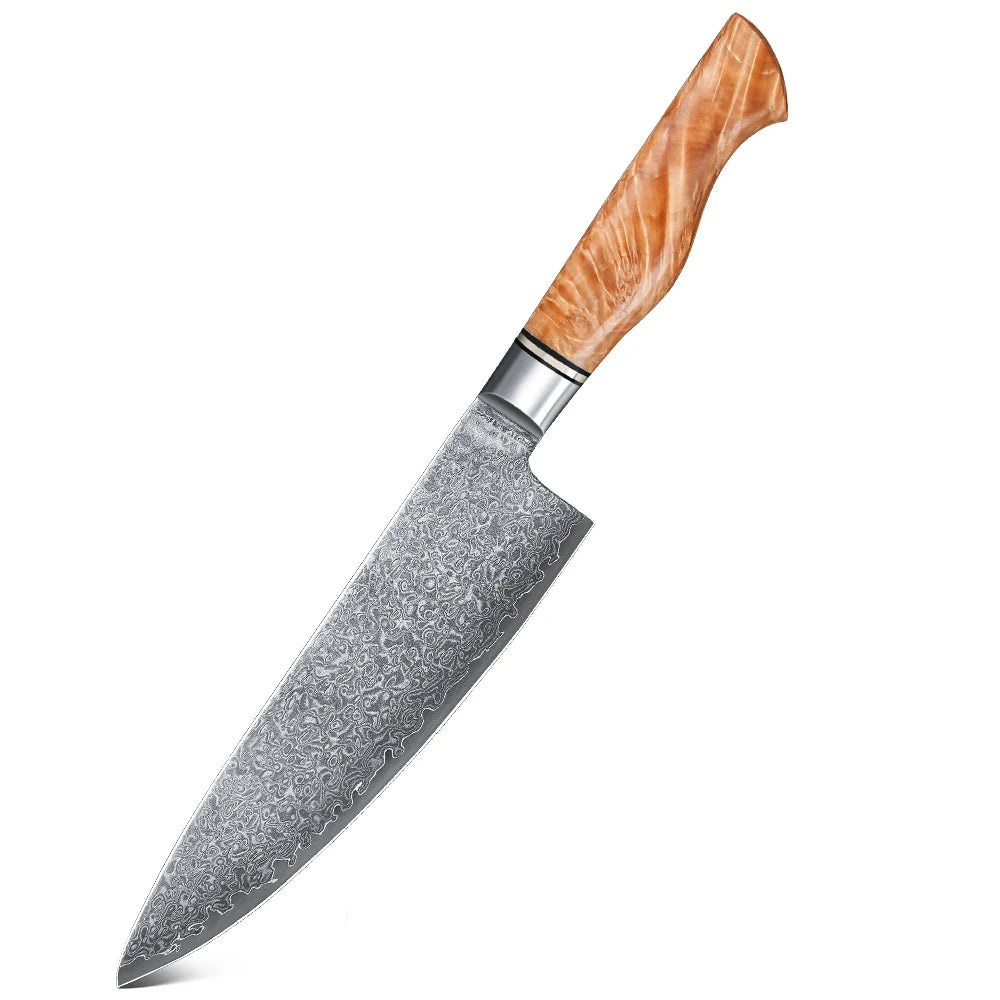 Masahira Arashi Knife Set — 67-Layer Damascus