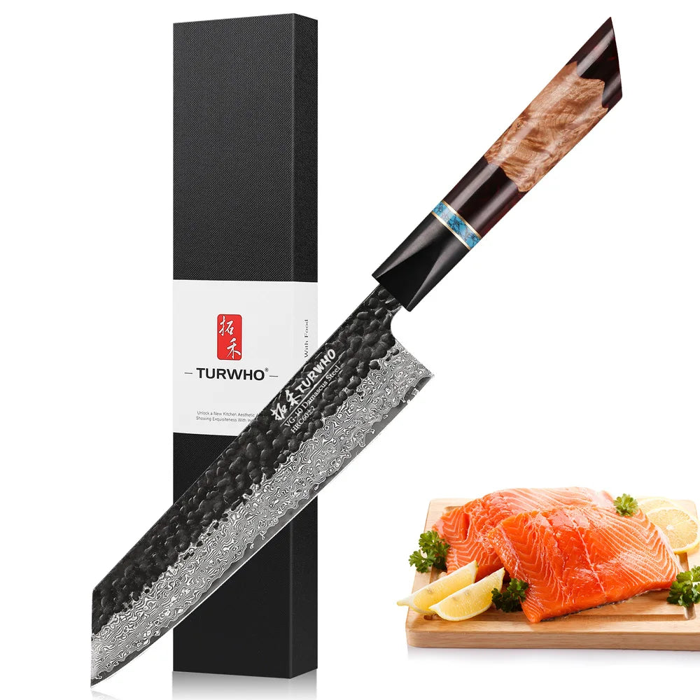 Masahira Hayabusa Knife Set — VG10 Damascus