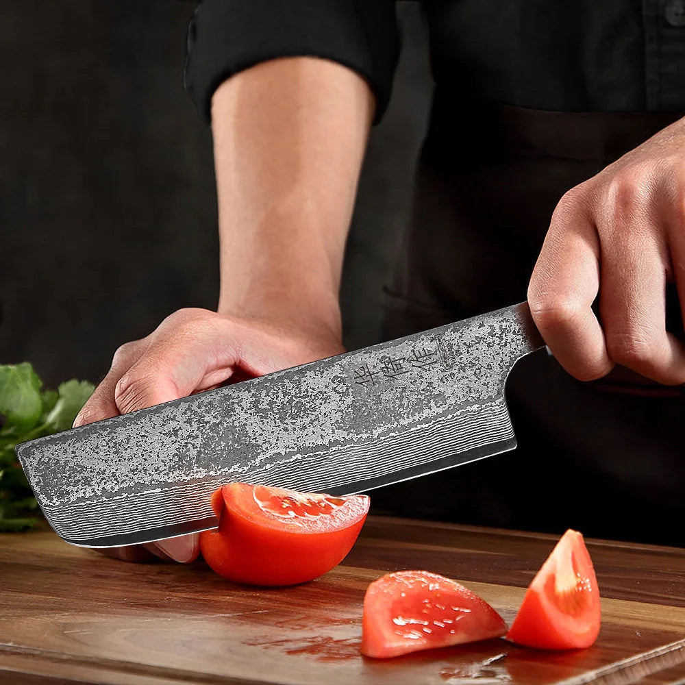 Masahira Nakiri Vegetable Knife — Hand-Forged (6.5 in)