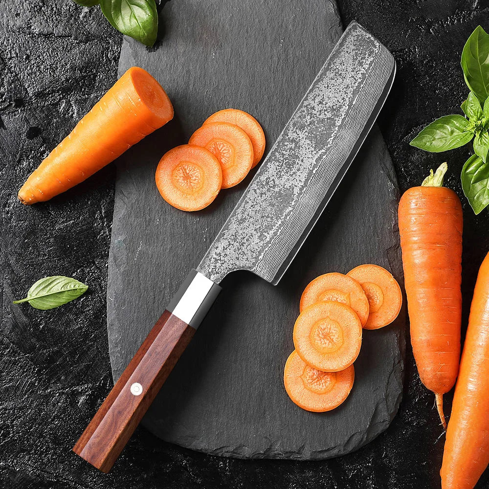 Masahira Nakiri Vegetable Knife — Hand-Forged (6.5 in)