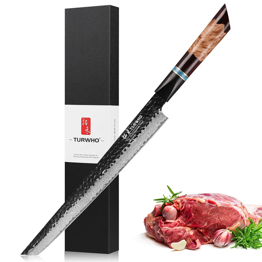 Masahira Hayabusa Knife Set — VG10 Damascus