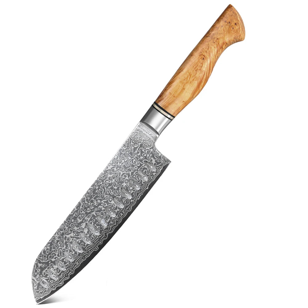 Masahira Arashi Knife Set — 67-Layer Damascus