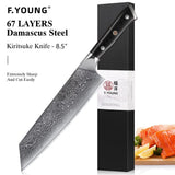 Masahira Hono Knife Set — Hand-Forged Damascus