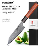 Masahira Take Knife Set — Hand-Forged Damascus