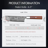 Masahira Nakiri Vegetable Knife — Hand-Forged (6.5 in)