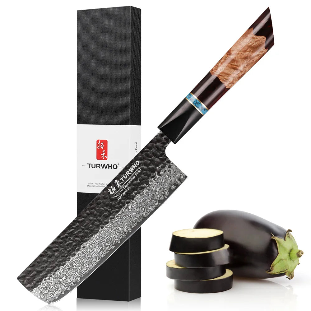 Masahira Hayabusa Knife Set — VG10 Damascus