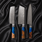 Aoi Series Knife Trio (Gyuto, Nakiri & Petty)