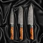 Arashi Series Knife Trio (Gyuto, Santoku & Petty)