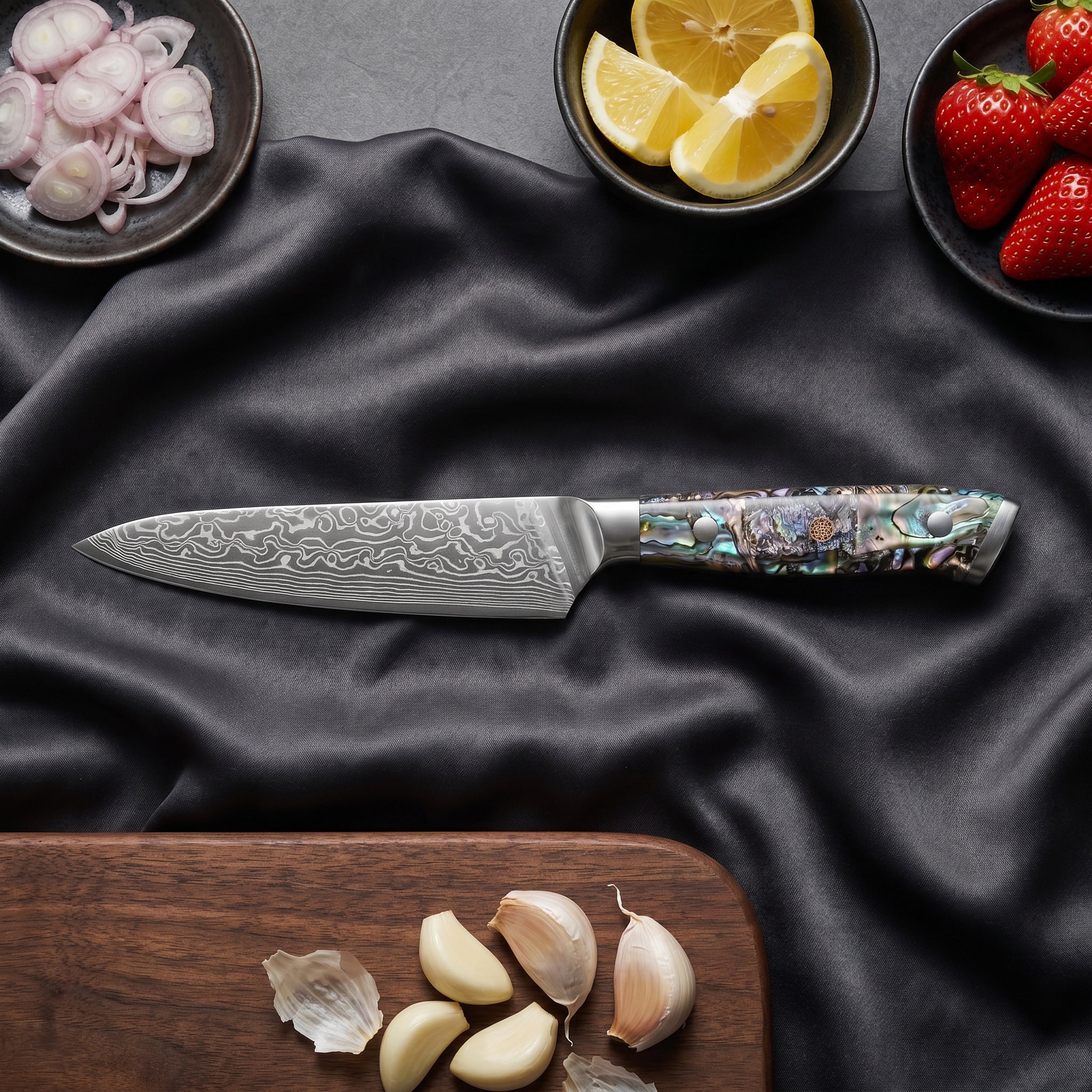 Umi Series Knife Trio (Gyuto, Nakiri & Petty)