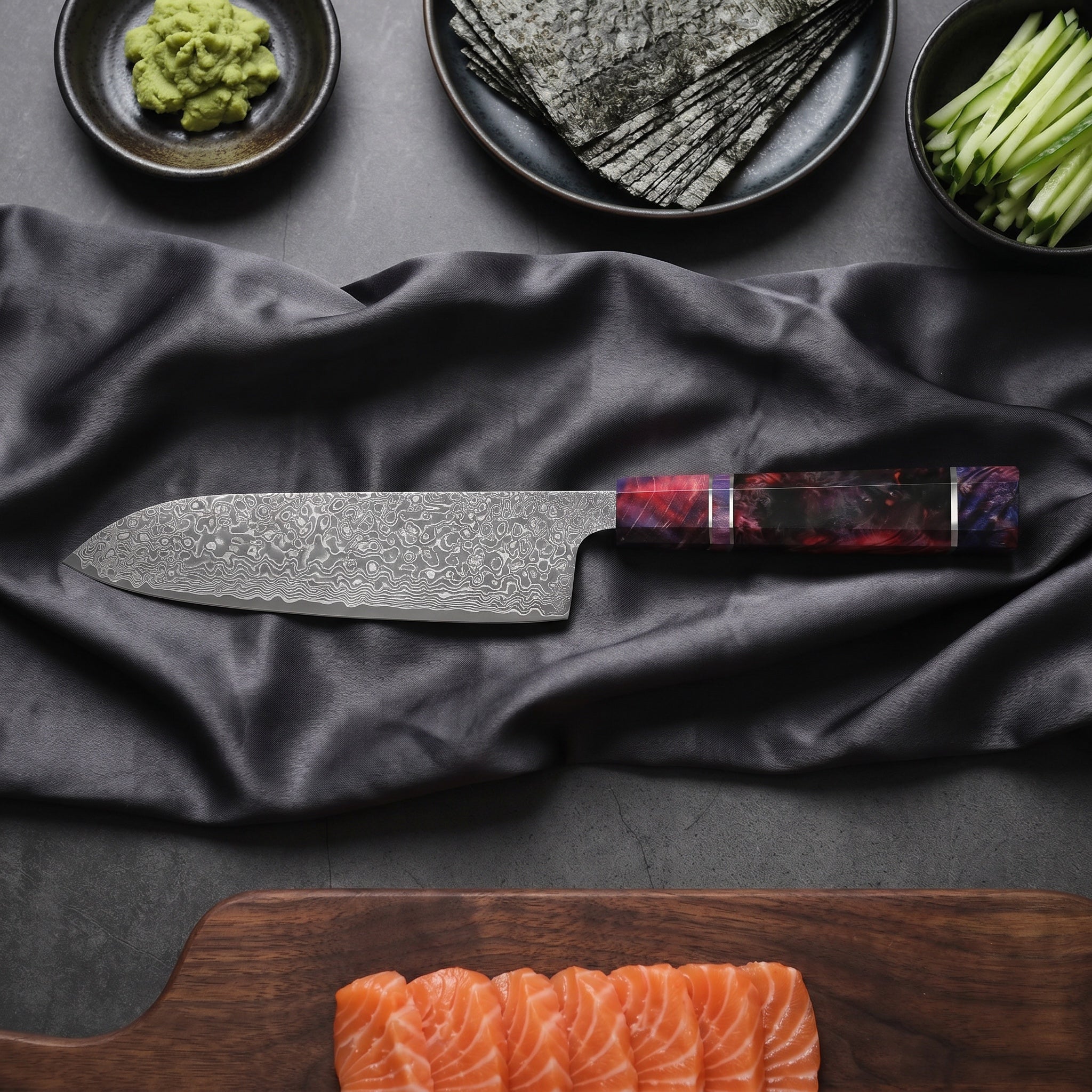 Kaede Series Santoku All-Purpose Knife