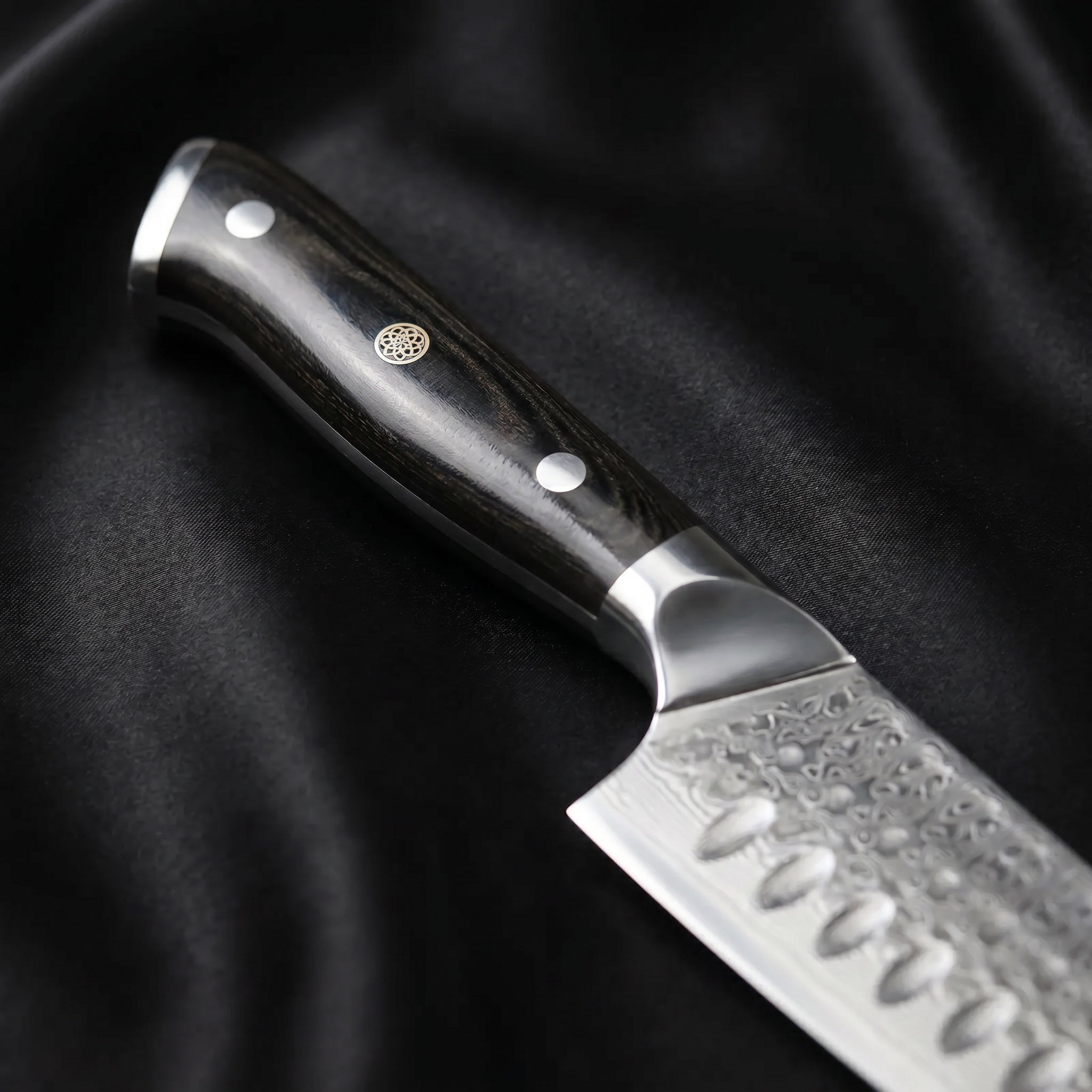 Kurogane Series Santoku All-Purpose Knife — Macro