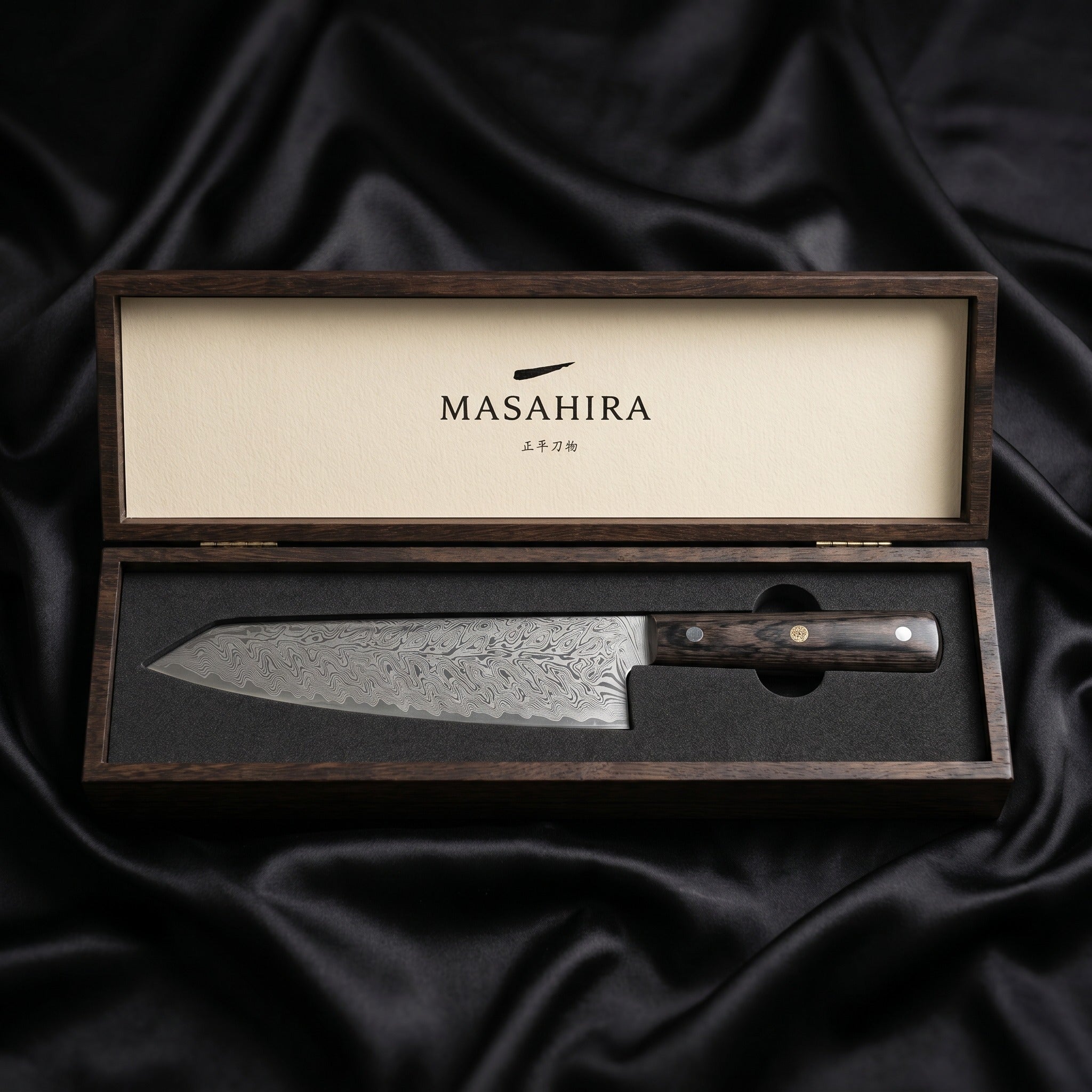 Kumo Kiritsuke Chef Knife, Walnut Handle — Box