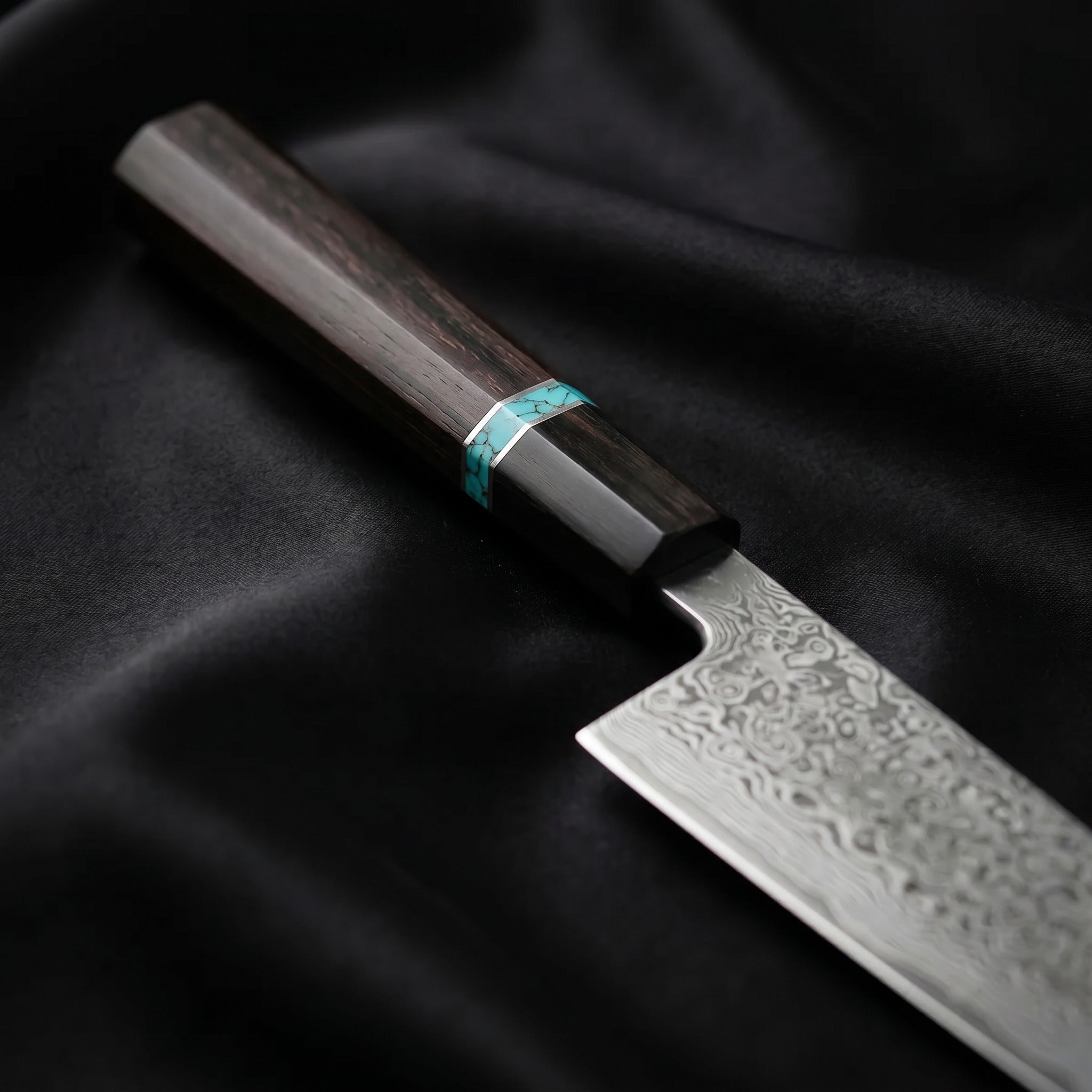 Raiden Gyuto Chef Knife, Blue Handle