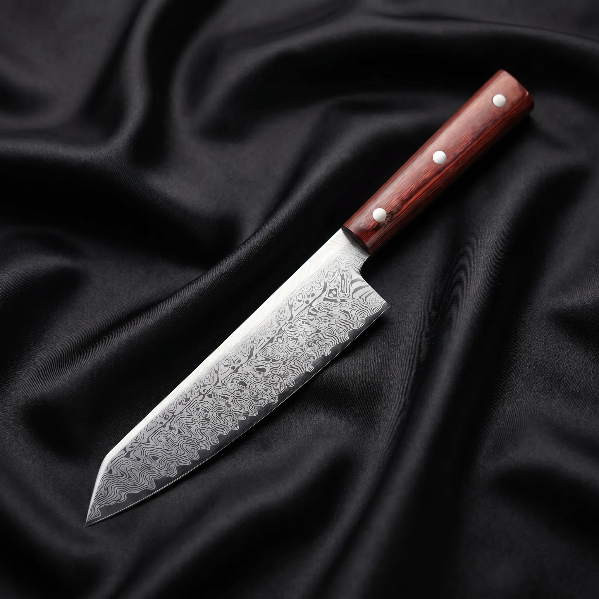 Kumo Kiritsuke Chef Knife, Red Handle