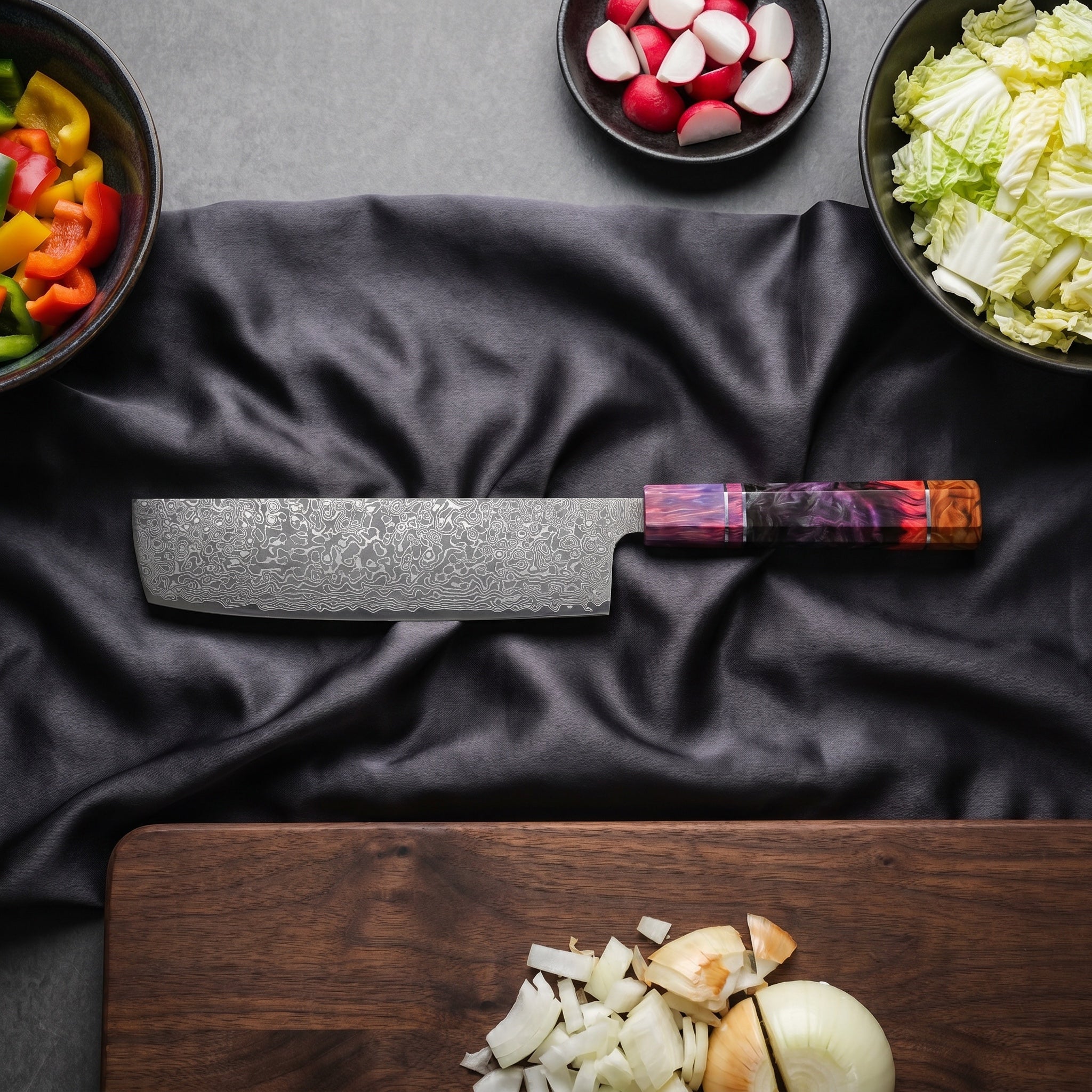 Kaede Series Nakiri Vegetable Knife