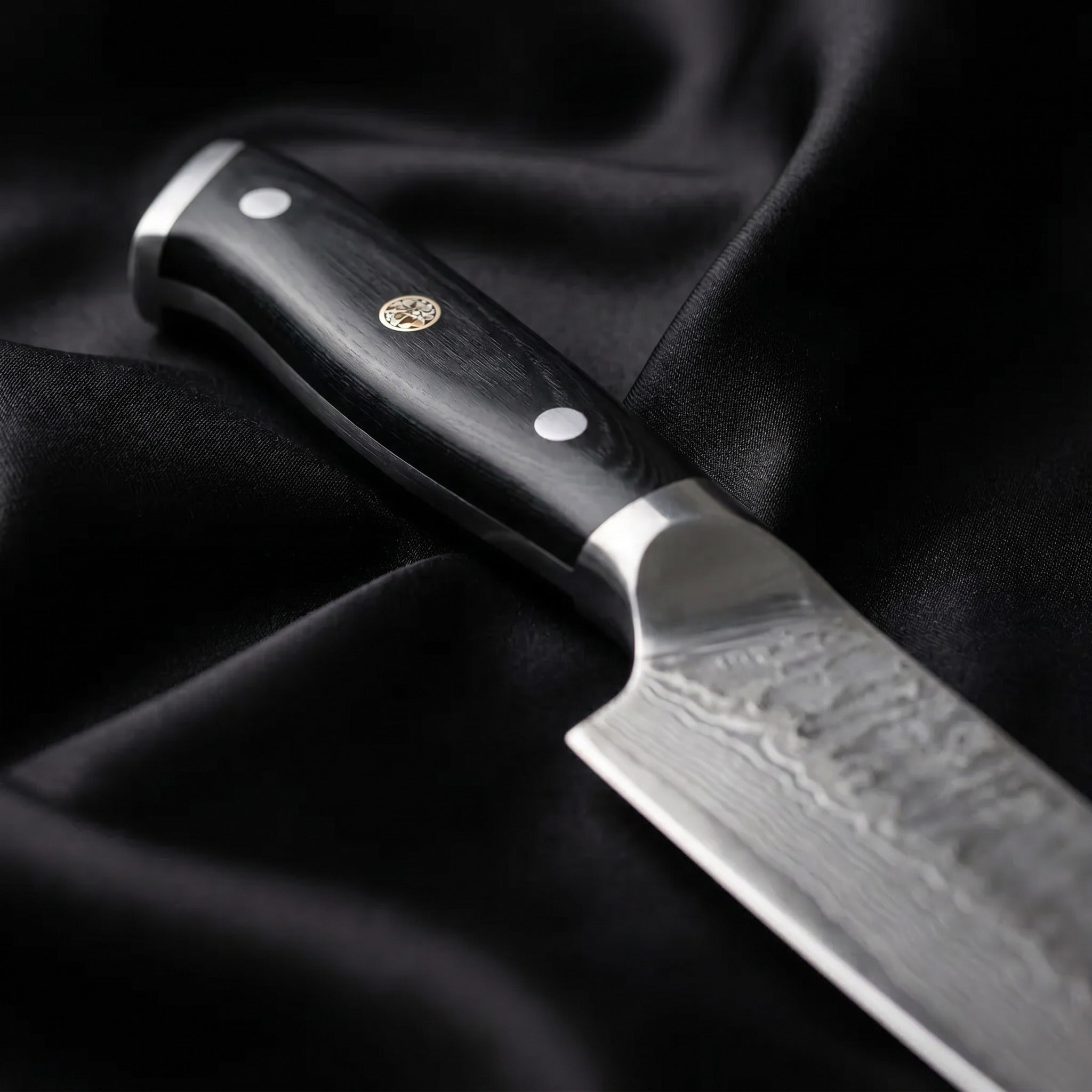 Kurogane Series Knife Trio (Gyuto, Nakiri & Santoku)