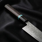 Raiden Gyuto Chef Knife, Blue Handle — Macro