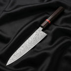 Raiden Gyuto Chef Knife, Red Handle