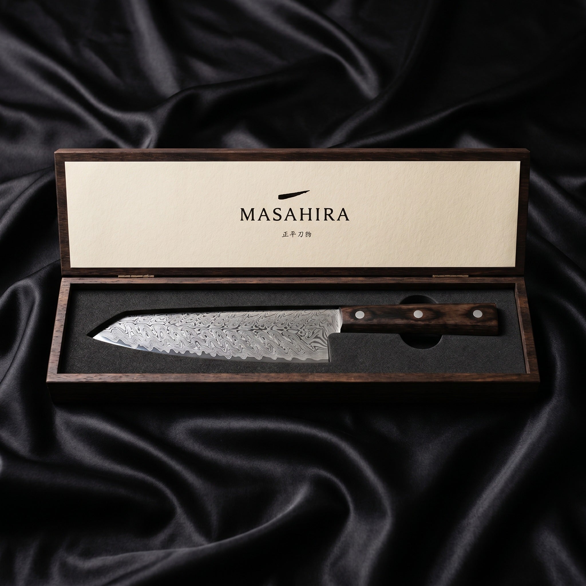 Kumo Kiritsuke Chef Knife, Rosewood Handle — Box
