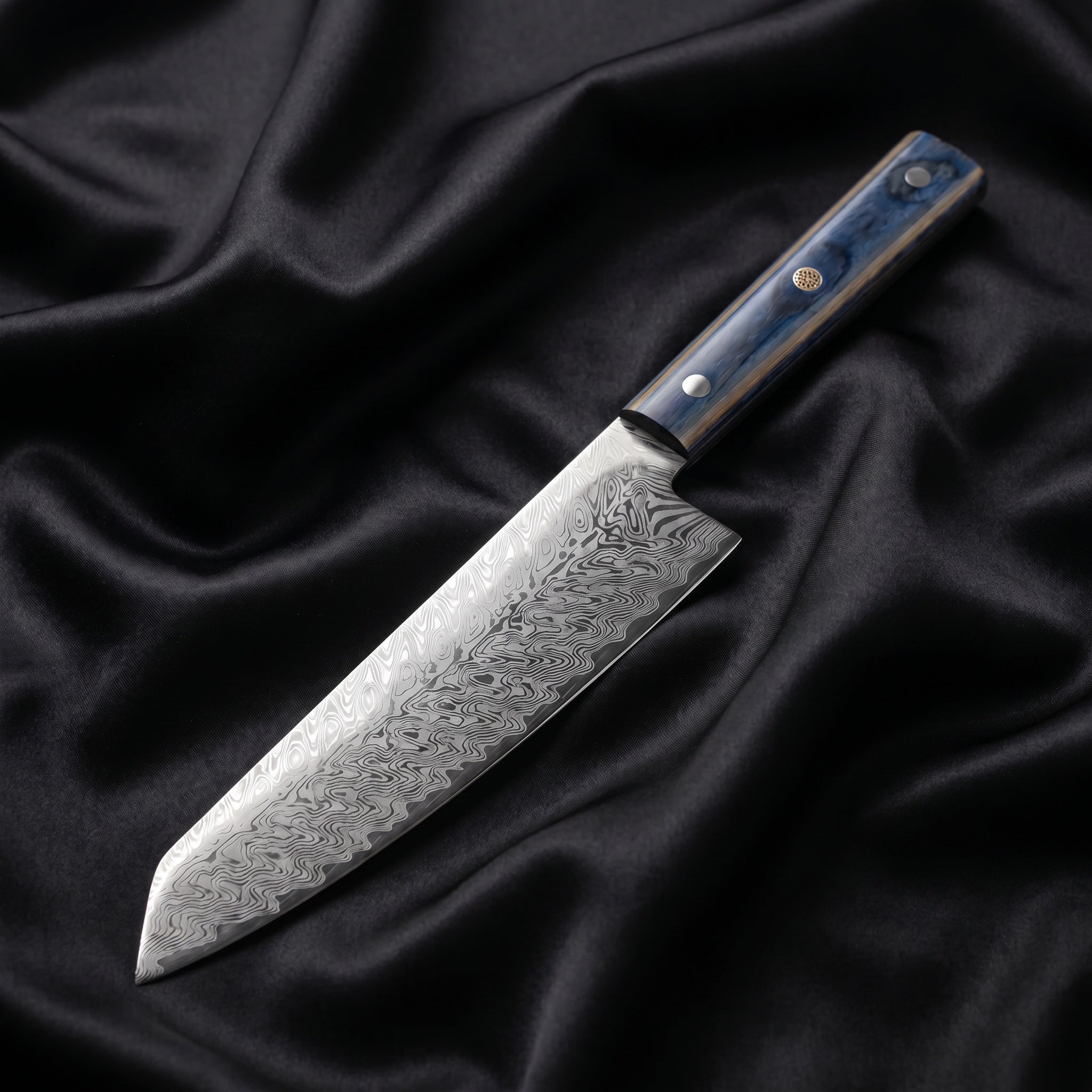 Kumo Kiritsuke Chef Knife, Blue Handle
