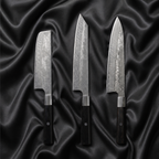 Hinoki Series Knife Trio (Gyuto, Nakiri & Santoku)