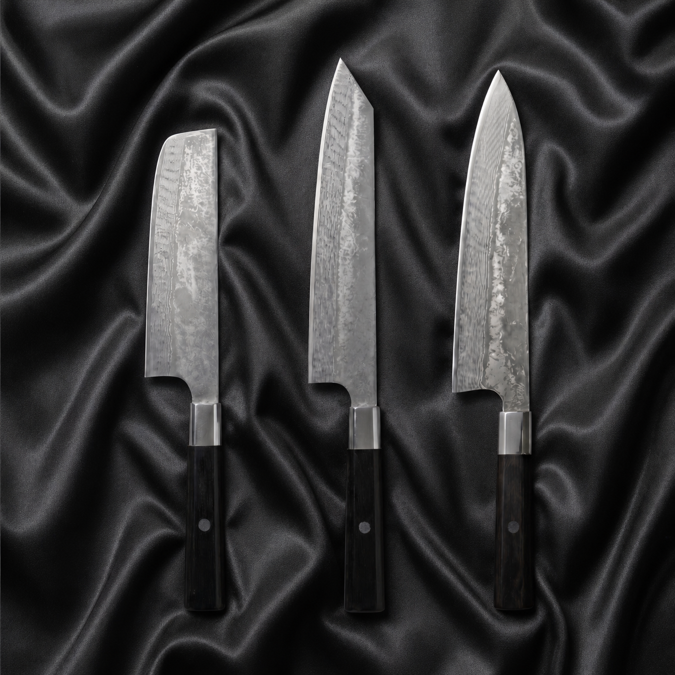 Hinoki Series Knife Trio (Gyuto, Nakiri & Santoku)