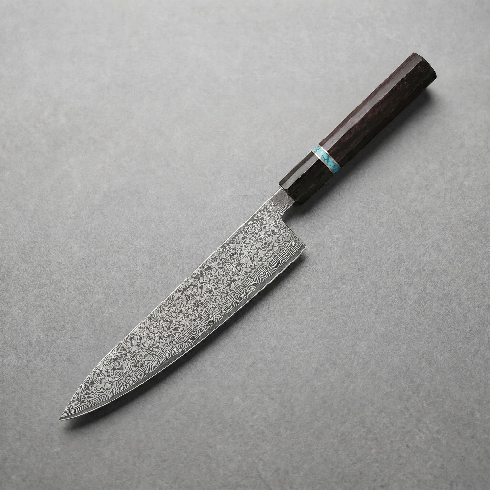 Raiden Gyuto Chef Knife, Blue Handle
