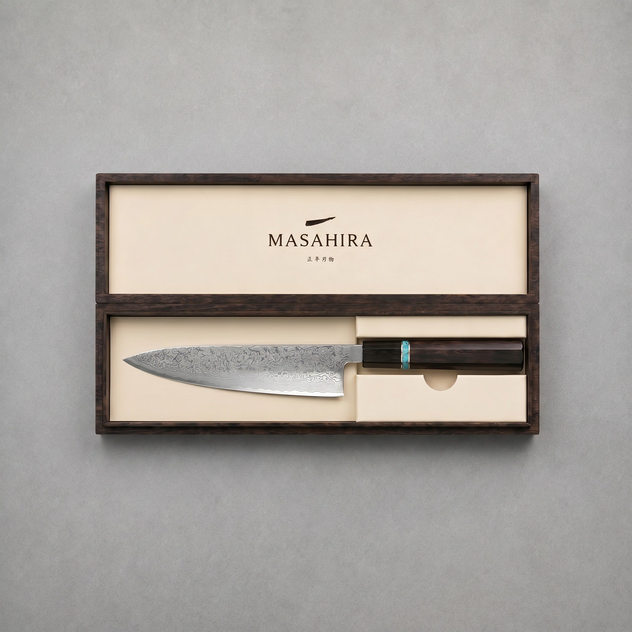 Raiden Gyuto Chef Knife, Blue Handle