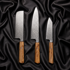 Meijin Series Knife Trio (Gyuto, Nakiri & Petty)