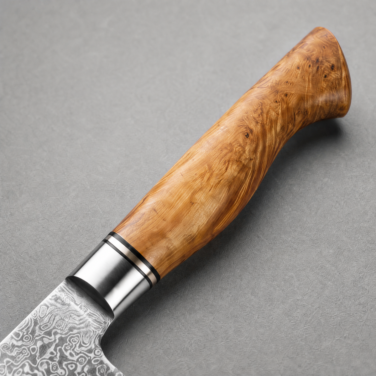 Masahira 67-Layer Damascus Santoku Knife
