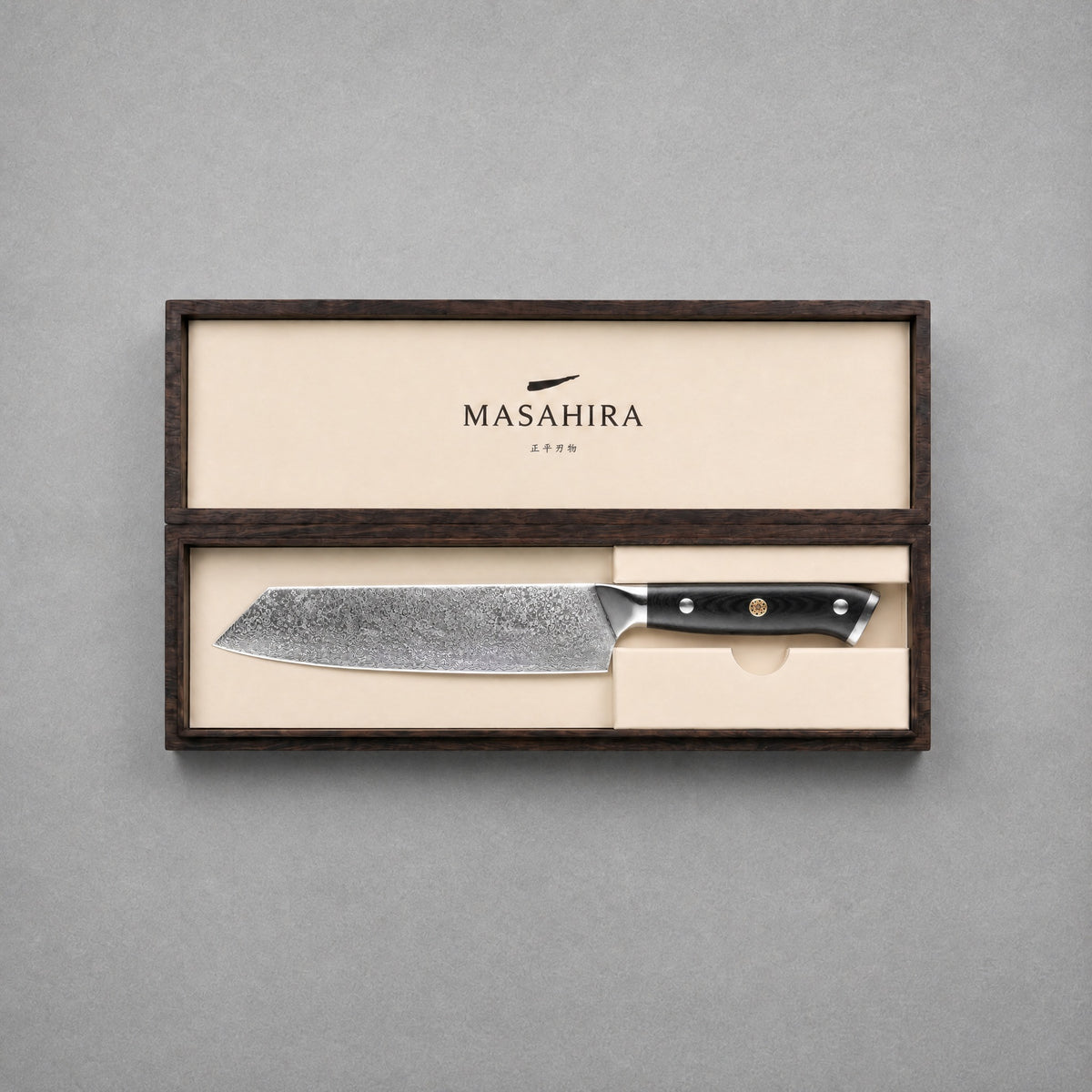 Masahira 67-Layer G10 Damascus Kiritsuke Knife (8 in)