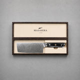 Masahira Hand-Forged Damascus Nakiri Knife