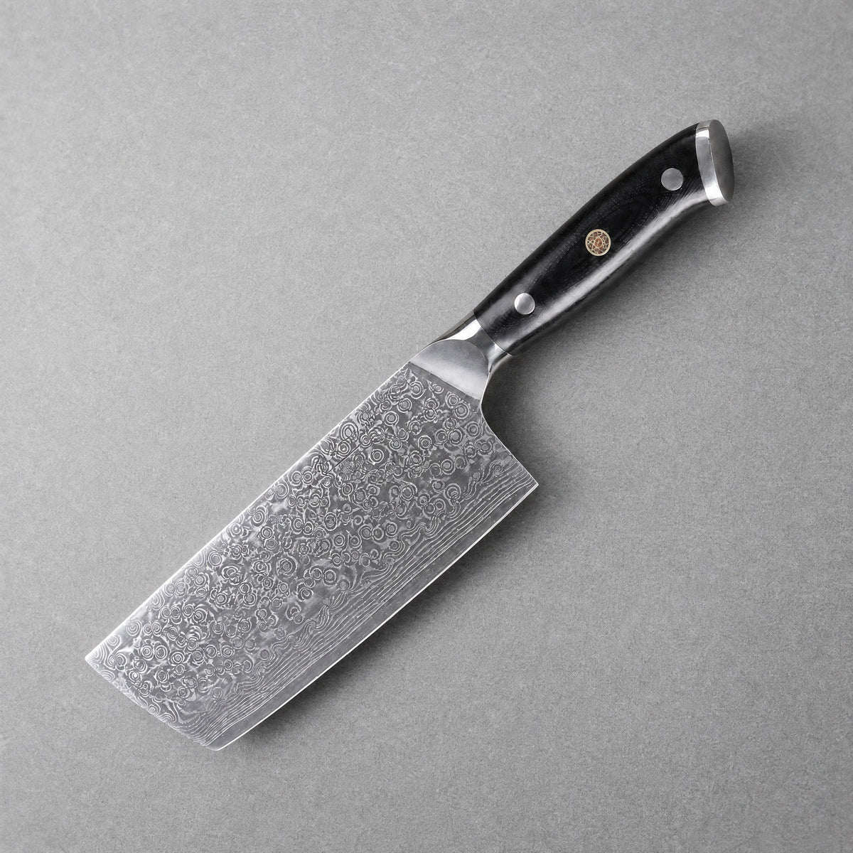 Masahira Hand-Forged Damascus Nakiri Knife