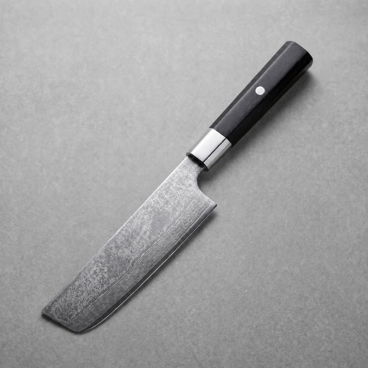Masahira Hand-Forged Damascus Nakiri Knife