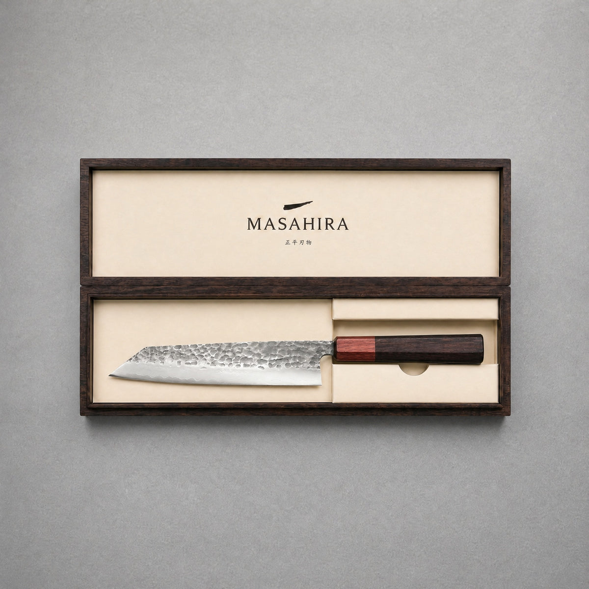 Masahira Damascus Bunka Knife — Hand-Forged (6 in)