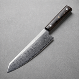 Masahira Damascus-Pattern Chef Knife — Ivory Handle (8 in)